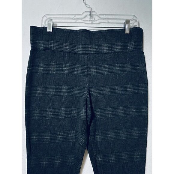 Tahari Womens Large Plaid Pull On Pants Ponte Knit Dress Leggings High Waisted - Picture 4 of 10